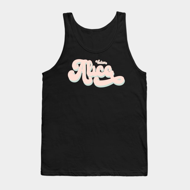 Victon Alice typography Tank Top by Oricca